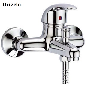 DRIZZLE Brass Wall Mixer Tap
